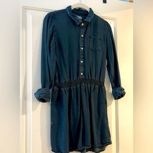 Girls M soft denim dress (sz 10-12)